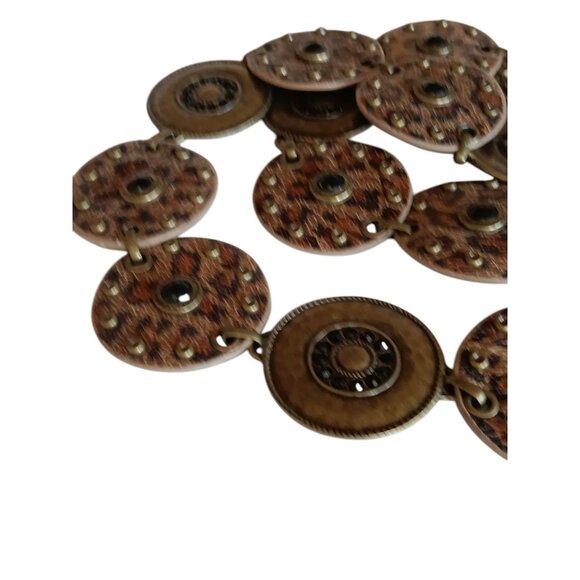 Statement Chain Belt Bronze Wheels Steampunk Nomad Apocalyptic Cosplay Womens main image 5